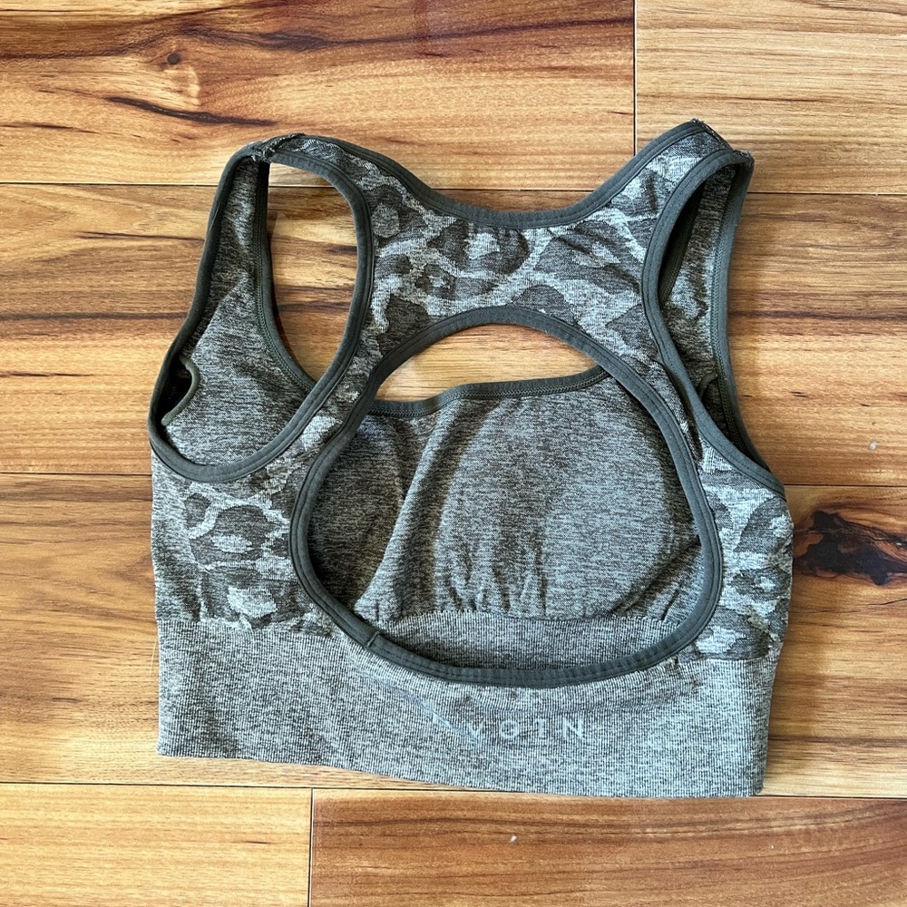 NVGTN Animal Print Open Back Sports Bra